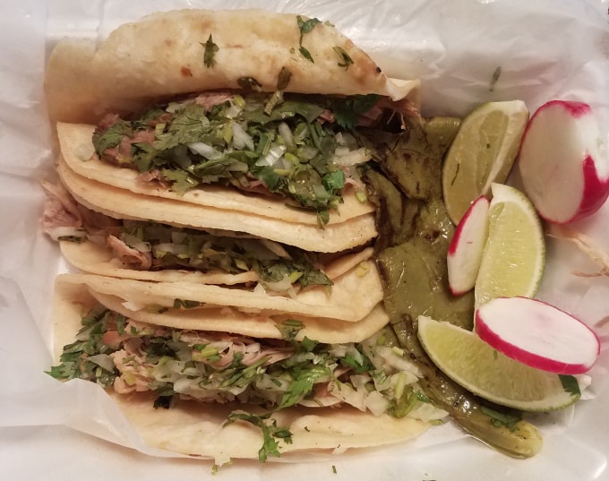 El Aguila Dorada - Bayonne, NJ - Carnitas Tacos