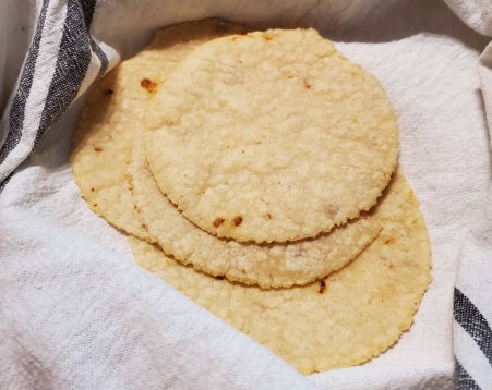 Fresh Tortillas made with Red Chili Flake