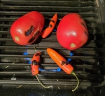 Fire roast tomatoes and Peppers