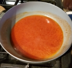 Simmering Hot sauce